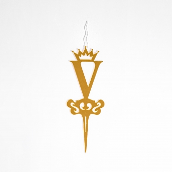 Letter "V"  Acrylic Cake Topper Candle - Cake Candles For Birthday, Anniversary Decoration