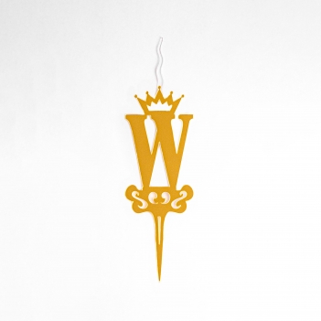 Letter "W"Acrylic Cake Topper Candle - Cake Candles For Birthday, Anniversary Decoration